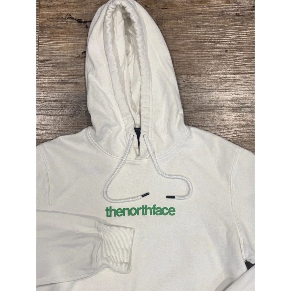 The North Face Fine Alpine Equipment White Graphic Fleece Hoodie Men Sz S Retro